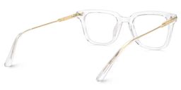 Kellie Clear Rectangle Glasses3