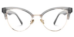 Charlene Gray Browline Glasses0
