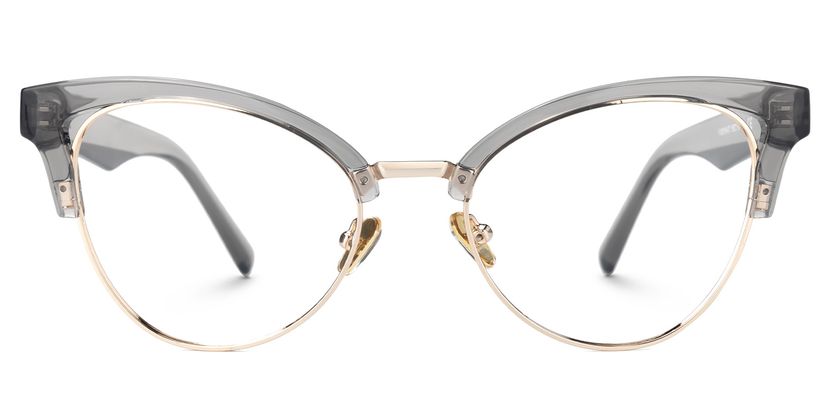 Charlene Gray Browline Glasses