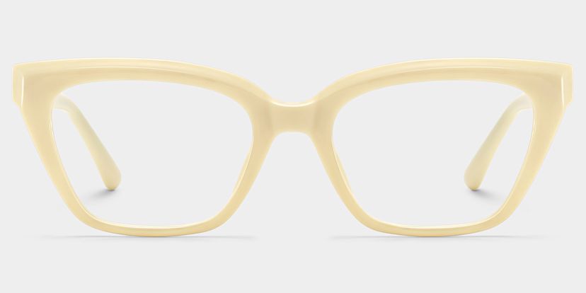 Quincy Creamy White Cat eye Glasses
