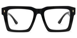 Kenish Black Square Glasses1