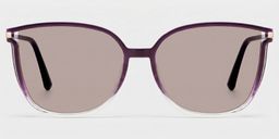 Rodz Purple Clear Square Sunglasses0