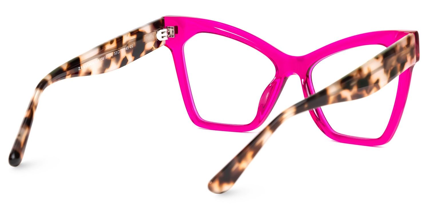 Senica Cat eye Purple Glasses — Modern Acetate Frames | ZEELOOL4