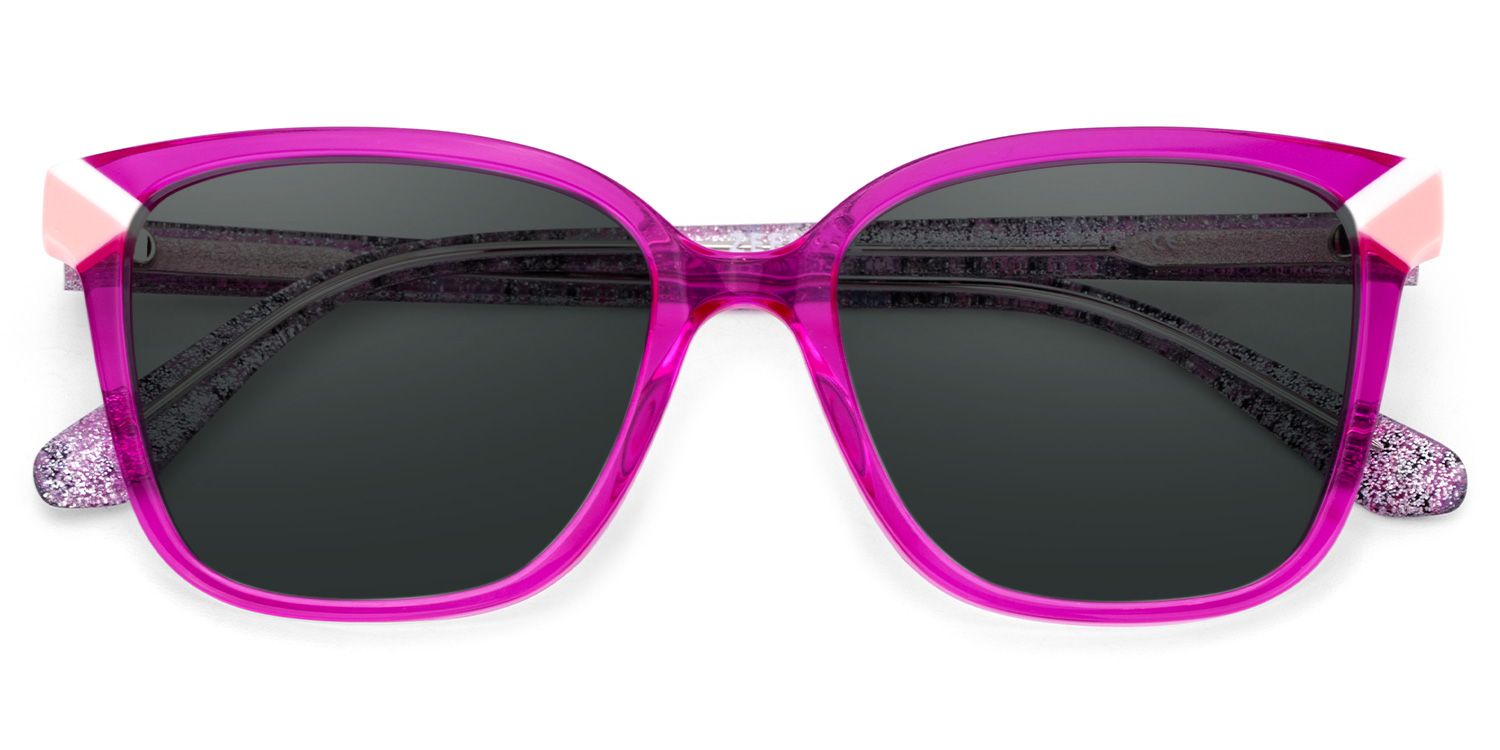 Nolan Neon Pink Square Sunglasses to Frame Your Face | ZEELOOL2