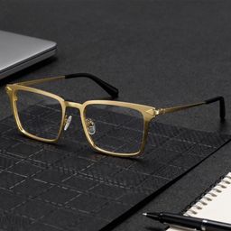 Chaney Gold Rectangle Glasses0