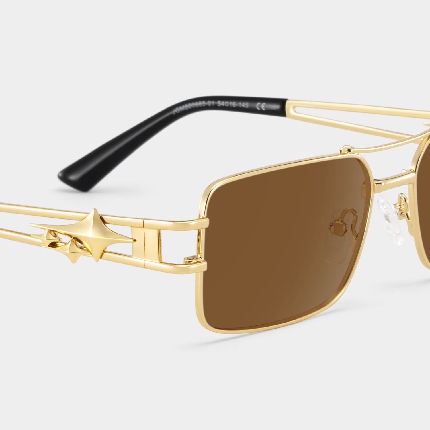 Eric Aviator Style Gold Frame Sunglasses | ZEELOOL4