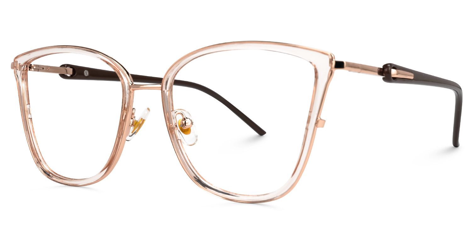 Marisa Cat Eye Beige Frame Glasses Sale for Women | ZEELOOL1