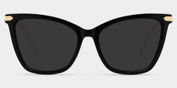 Hilary Black Butterfly Sunglasses0