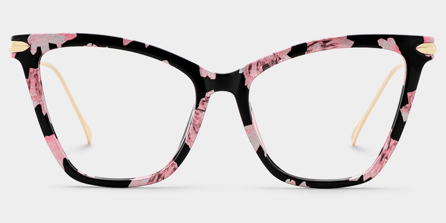 Hilary Butterfly Pink Floral Frame Eyeglasses | Zeelool0