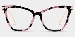 Hilary Pink-Floral Butterfly Glasses0