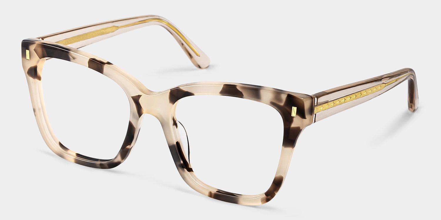 Square Tortoise Eyeglasses Rory Acetate Frame Glasses2