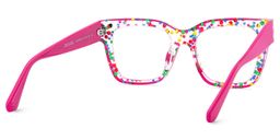 Zerica Rose Red Square Glasses6