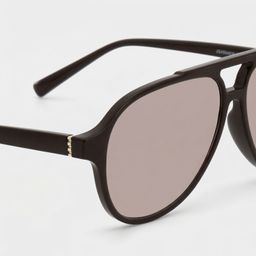 Drew Dark Brown Aviator Sunglasses4