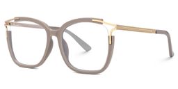 Sidibe Khaki Square Glasses2
