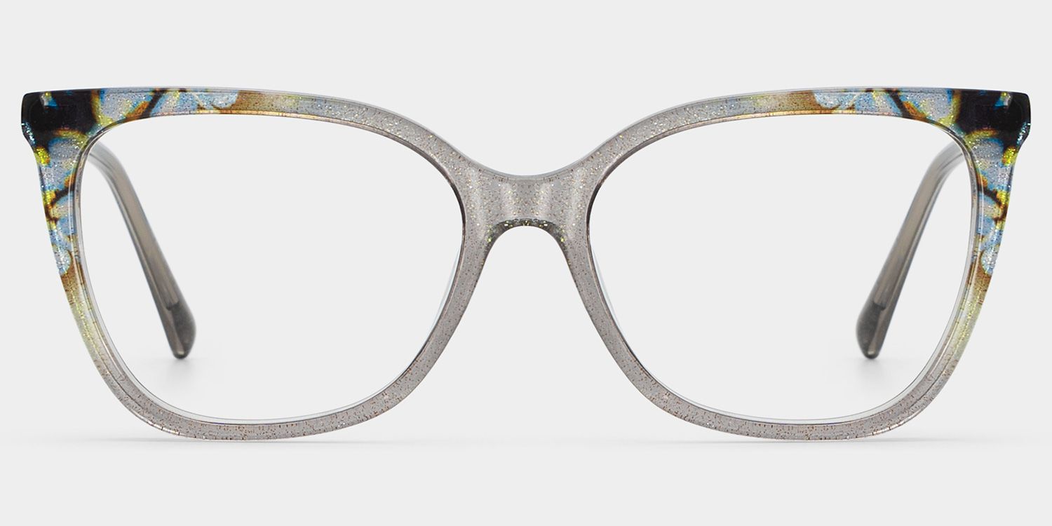 Jolie Gray Butterfly Floral Reading Glasses | ZEELOOL1