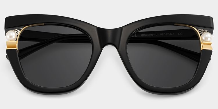 Pearl Black Cat eye Sunglasses
