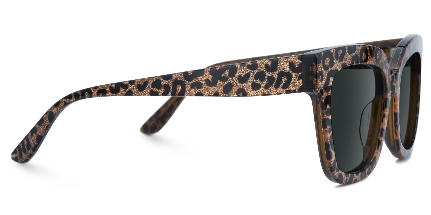 Yaniska Leopard Square Polarized Sunglasses for Driving | ZEELOOL2