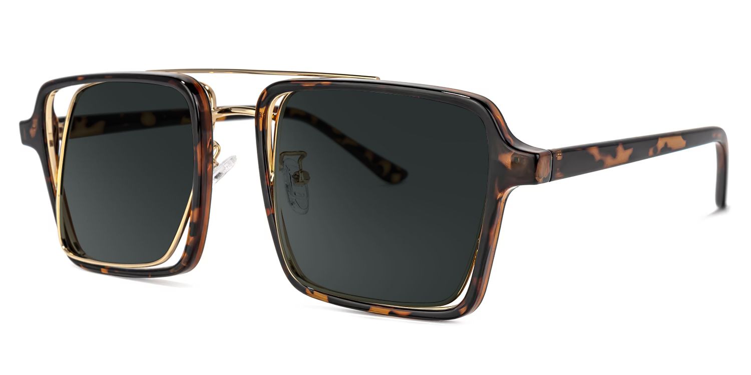Nellie Mixed Tortoise-Gold Frame Sunglasses | ZEELOOL1