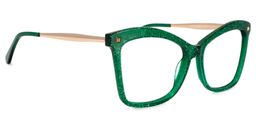 Isaebella Green Butterfly Glasses2
