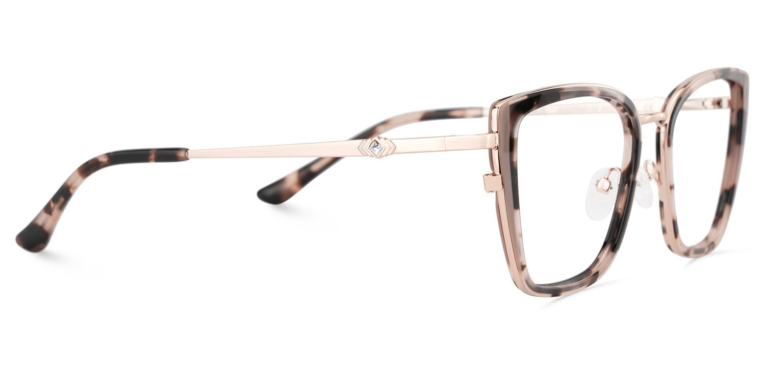 Juniper Eyeglasses in Square Tortoise Frame | Zeelool4