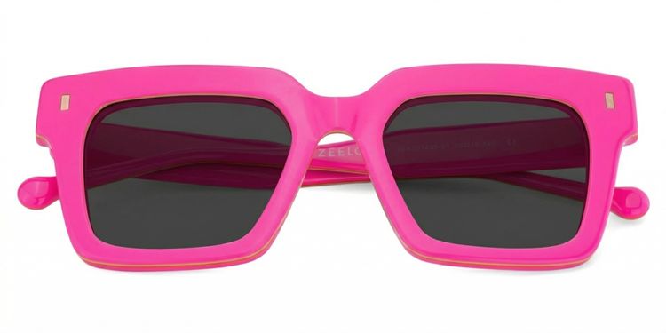 Gilberto Bright Pink Square Sunglasses