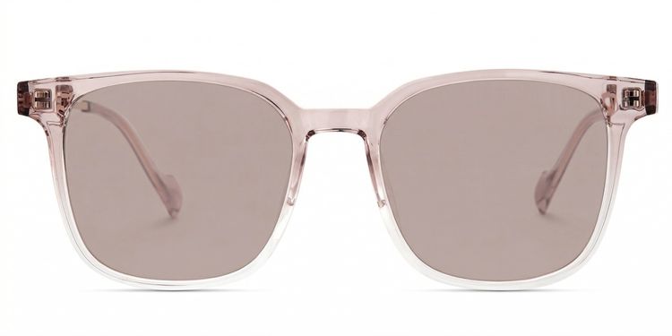 Chloe Pink Clear Square Sunglasses