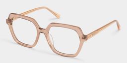 Devon Beige Geometric Glasses3