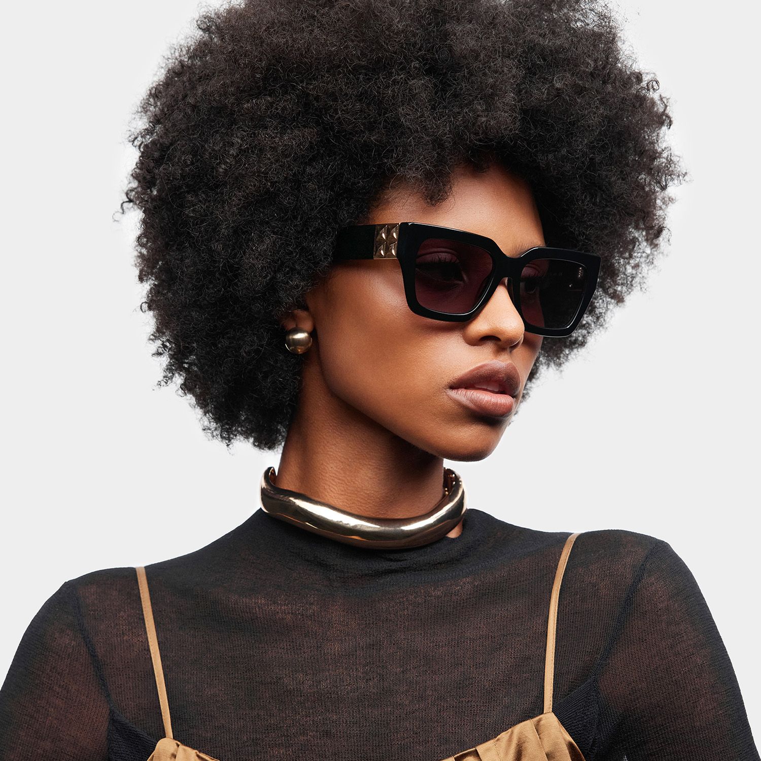 Maddox Black  Frame Glasses with Square Frame Online | ZEELOOL1