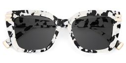 Cardozo Cow Print Square Sunglasses1