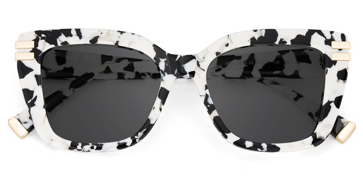 Cardozo Cow Print Square Sunglasses