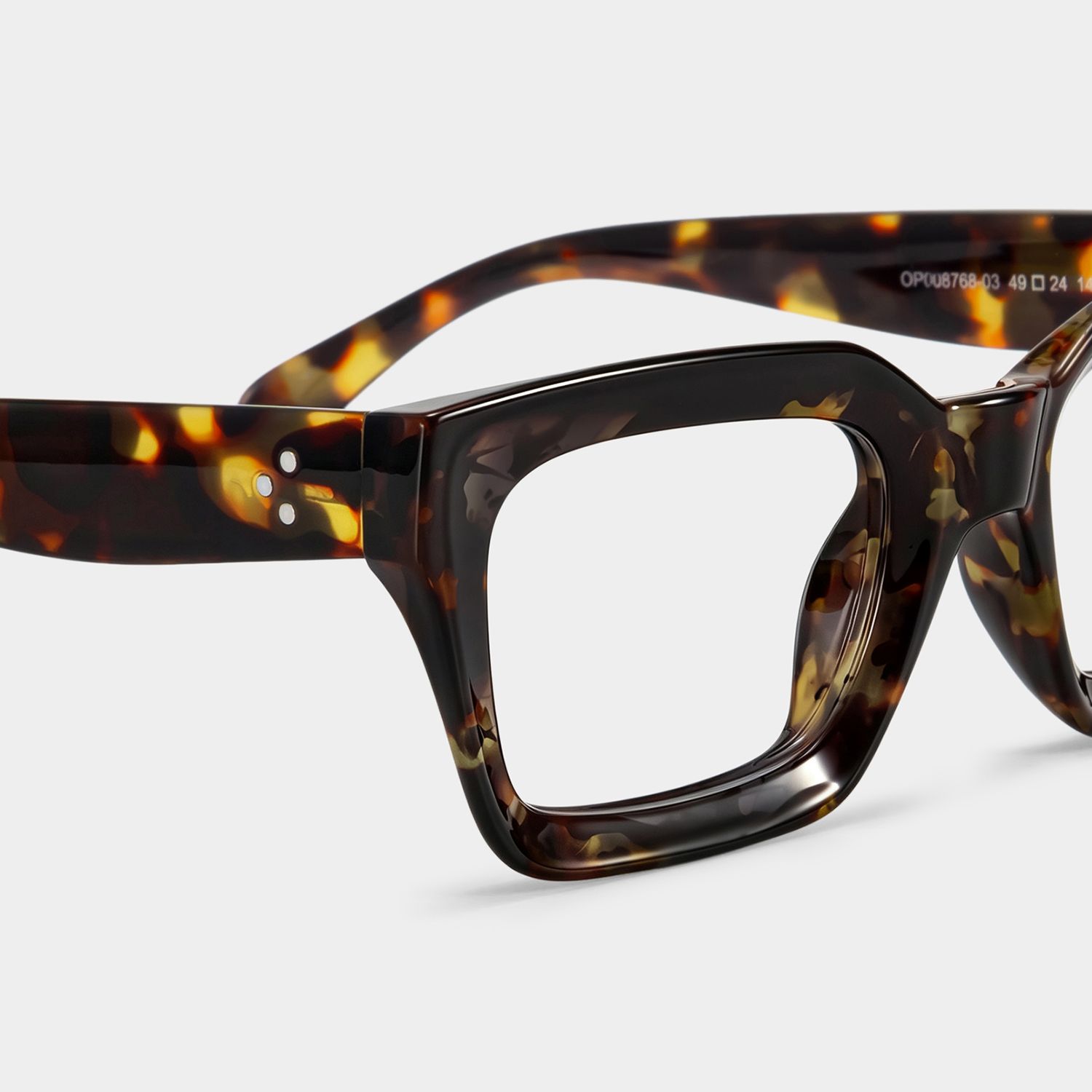 Nevaeh Square Tortoise Eyeglasses For Women and Men | ZEELOOL5