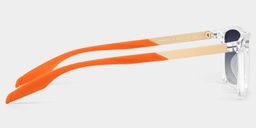 Active Clear Orange Rectangle Sunglasses3