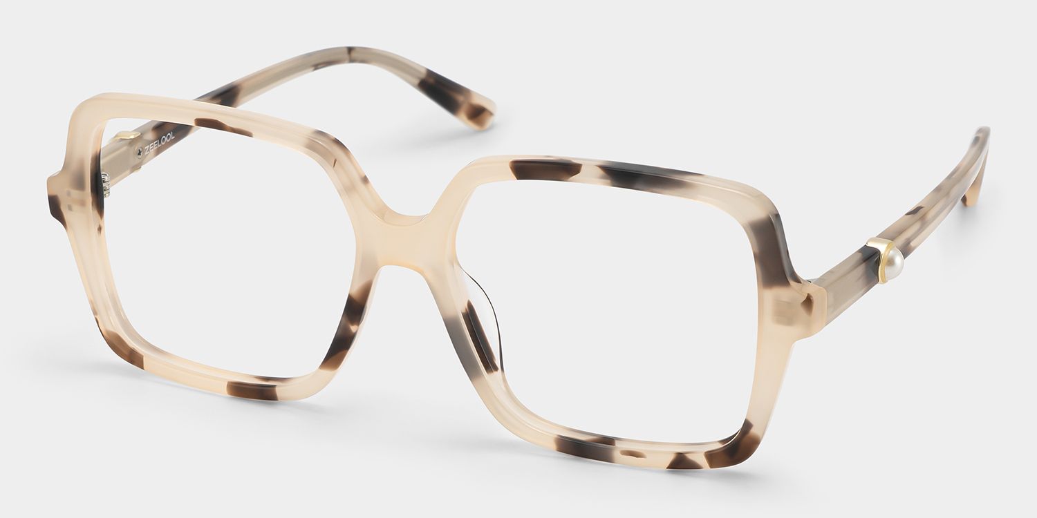 Tortoise Shell Square Elena Eyeglasses — Classic Style | ZEELOOL3