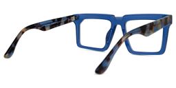 Moreland Blue Rectangle Glasses3