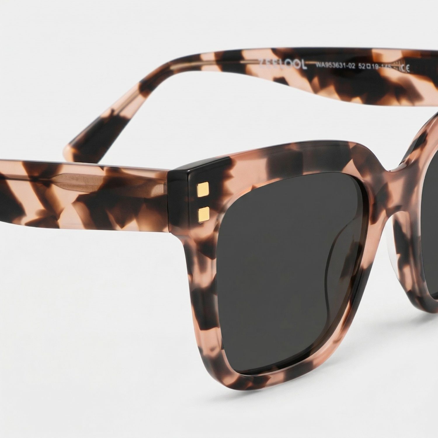 Minguela Square Pink-Tortoise Frame Sunglasses Online Sale | ZEELOOL4