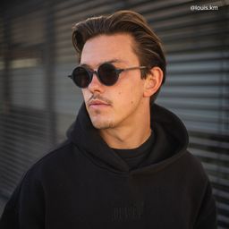 Otto Black Round Sunglasses5