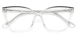 Sienna Clear Butterfly Glasses1