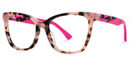 Shinana Pink Tortoise Cat eye Glasses2