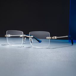 Peavy Silver Rectangle Glasses1