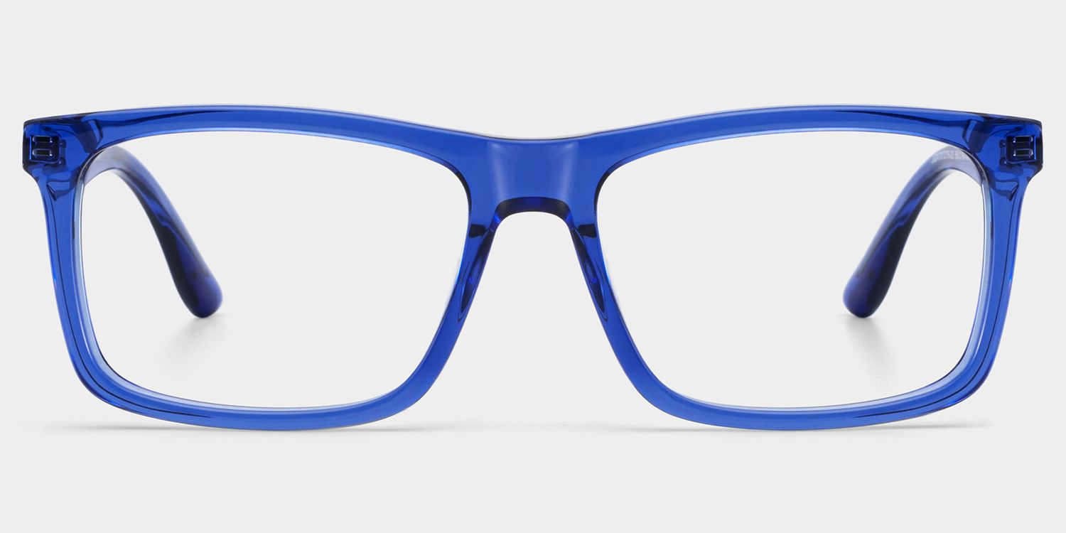 Morgan blue rectangle glasses Online | ZEELOOL1