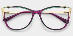 Yomary Purple Cat eye Glasses1