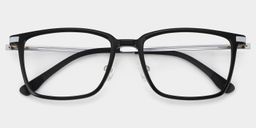 Ivonne Black Rectangle Glasses1