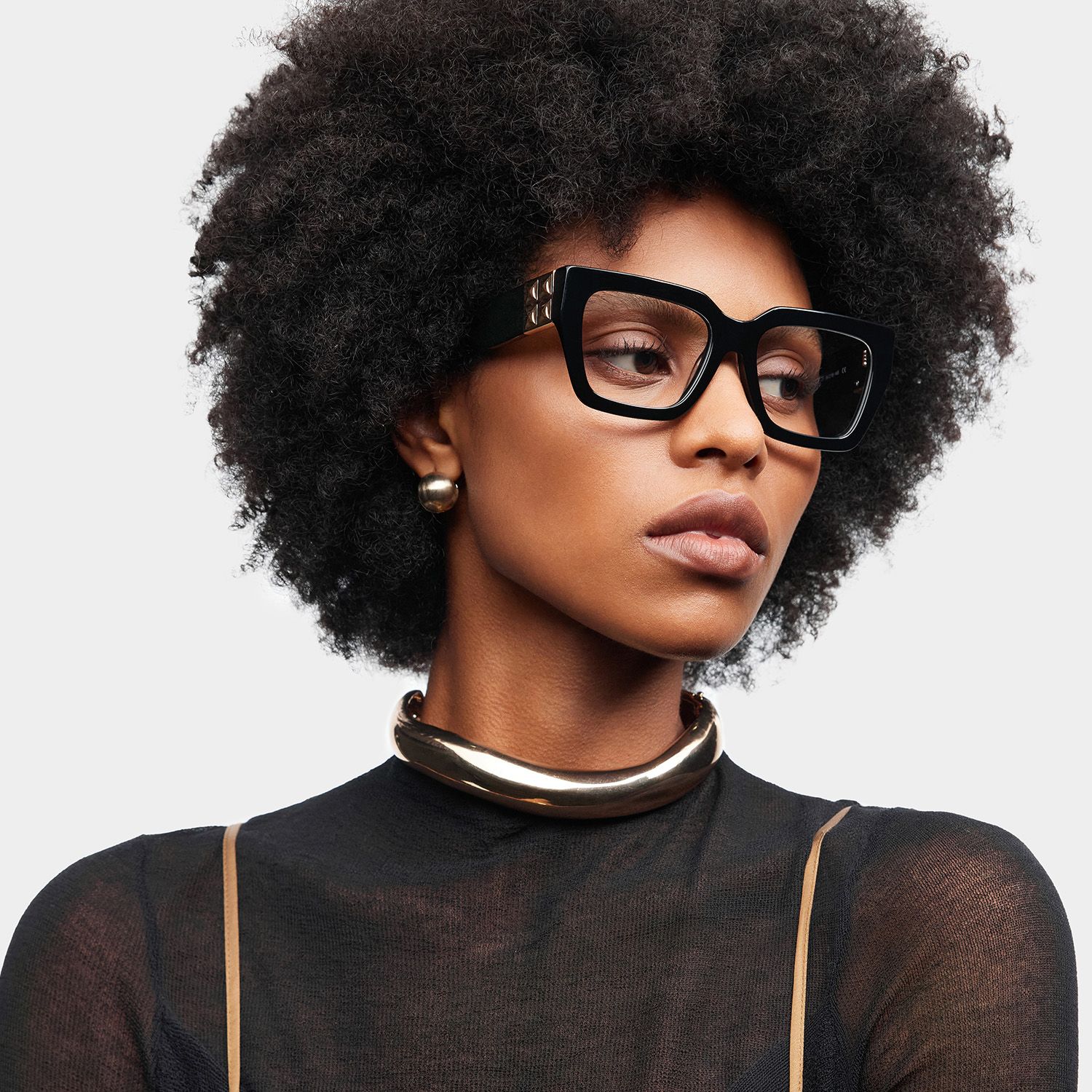 Maddox Black Frame Glasses with Square Frame Online | ZEELOOL1