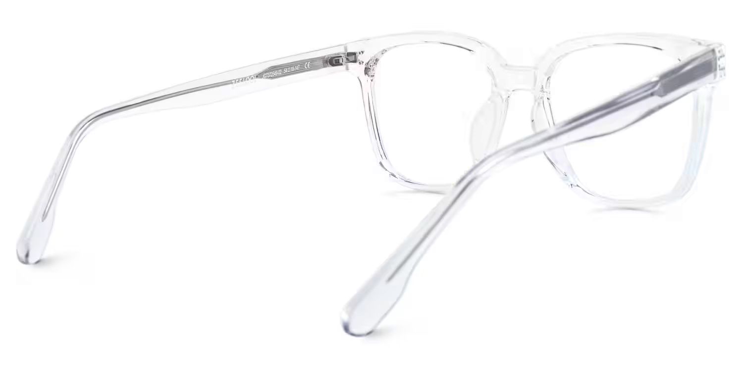 Donnalyn  Square Clear Frame Glasses with Blue-light Blocking Lenses4