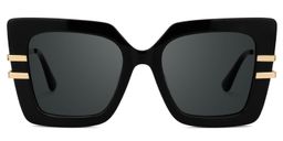 Poutine Black Square Sunglasses0