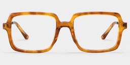 Beatrice Yellow Rectangle Glasses3