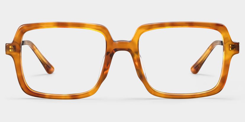 Beatrice Yellow Rectangle Glasses