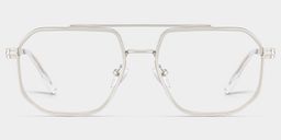Autumn Silver Aviator Glasses1