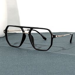 Lizbeth Black Aviator Glasses4