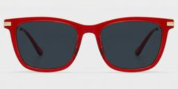 Selena Red Rectangle Sunglasses0